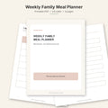 Weekly Family Meal Planner + Grocery List