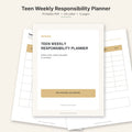 Teen Weekly Responsibility Planner